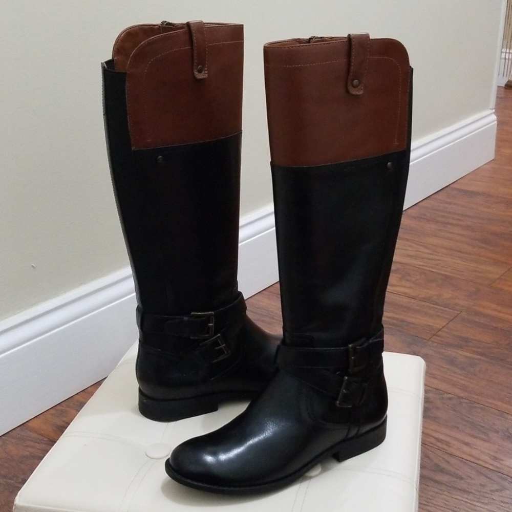Leather boots